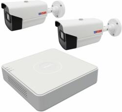Rovision Sistem supraveghere video basic 2 camere Rovision oem Hikvision 2MP, Full HD, 2.8mm, IR 40m, DVR 4Canale video 4MP, lite (33043-) - esell
