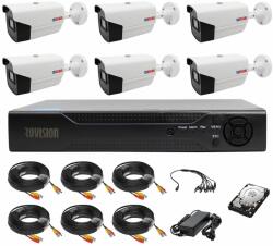 Rovision Sistem supraveghere 6 camere Rovision oem Hikvision 2MP full hd, DVR Pentabrid 5 in 1, 8 canale, accesorii si hard incluse (33147-) - esell