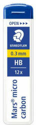 STAEDTLER Grafitbél, HB, 0, 3 mm, STAEDTLER "Mars Micro Carbon 250 (250 03-HB) - pepita