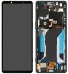 A5046143A Gyári Sony Xperia 1 IV fekete LCD kijelző érintővel kerettel előlap (A5046143A)