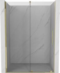 Mexen Velar, nyitható tolóajtó 130x200 cm, 8mm átlátszó üveg, arany fényes, 871-130-000-01-50 (871-130-000-01-50)