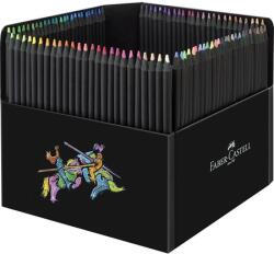 Faber-Castell Színes ceruza készlet 100db-os Faber-Castell Black Edition háromszögletű, fekete test, vastag karton ceruzatartó dooz (116411)
