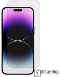 Apple iPhone 15 Plus, iPhone 15 Pro Max, Üvegfólia, 0, 3mm vékony, 9H, Sík részre