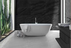 SPANYOL 60x60 MO Galaxy Graphite sötét szürke fekete Fényes Prémium márványos járólap