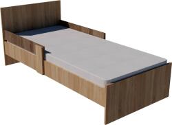  Zoli Duo ifjúsági gyermekágy 200×90 cm - Sötét sonoma/világos sonoma