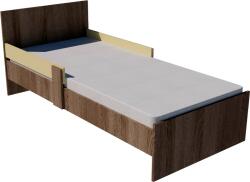  Zoli Duo ifjúsági gyermekágy 200×90 cm - Sötét sonoma/bézs