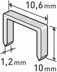 Extol Tűzőgép kapocs profi 10 mm (10, 6×0, 52×1, 2 mm) 1000 db (8852203)