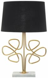 Mauro Ferretti GLAM ROUNDY fekete és arany vas asztali lámpa