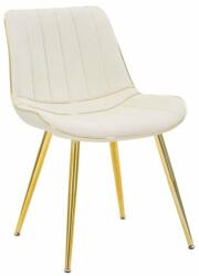 Mauro Ferretti PARIS fehér és arany bársony szék - 2 DB