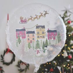 Ginger Ray Karácsonyi jelenet fólia lufi hópehely konfettikkel