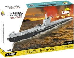 COBI - 4847 II WW U-Boot U-96 tip VIIC, 1: 144, 444 CP (CBCOBI-4847)