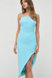 Bardot ruha midi, testhezálló - kék XL