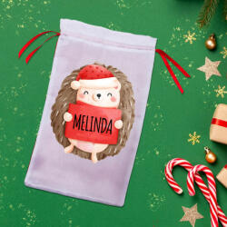 Partikellékek Egyedi névre szóló Mikulás zsák - Sünis