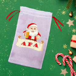 Partikellékek Egyedi névre szóló vicces Mikulás zsák Apának - Sörös
