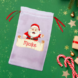 Partikellékek Egyedi névre szóló Mikulás zsák - Télapó
