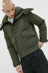 Superdry rövid kabát férfi, zöld, téli - zöld S - answear - 48 990 Ft
