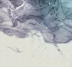  A tinta és a víz keveredésének lenyűgöző látványa törtfehér tintakék zöldeskék tónusok falpanel/digitális nyomat (R3-024)