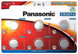 Panasonic Lithium Gombelem CR2016 (3V) B6 (REX-01028)