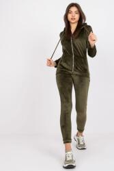 FiatalDivat Ilaria velúr-viszkóz tréningruha szett, khaki színű (FP384755)