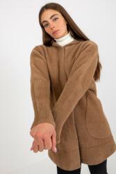 FiatalDivat Carolyn alpaka kabát denevérujjakkal és kapucni színű cappuccinóval (FP391401)