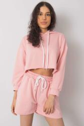 FiatalDivat Rövidnadrág és crop-top pulóver, Emola rózsaszín szett (FP367914)