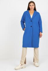 FiatalDivat Női zsebes kabát, modell 98115, farmer színű (FP391174)