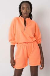 FiatalDivat Elli neon narancssárga pamut rövidnadrág és pulóver szett (FP368020)