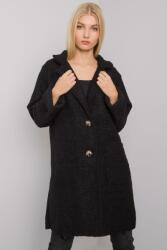 FiatalDivat Női kabát Polli fekete zsebekkel (FP378758)