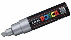 uni Marker Uni PC-8K Posca 8.0 mm, Varf Tesit, Silver, CC26