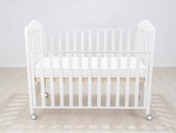 Transilvan Saltea BabyDreams pentru bebelusi cu husa detasabila, 125x65x10 cm, Alba