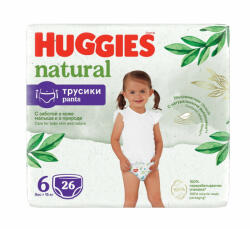 Huggies Natural Pants 6 15+ kg 26 buc