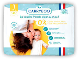 Carryboo ECO hipoalergenic 1 new born 2-5 kg 27 buc