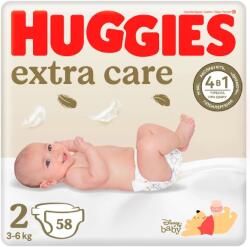 Huggies Extra Care 2 3-6 kg 58 buc