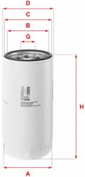 SOFIMA Filtru ulei SOFIMA S 3572 R (S 3572 R) - automobilus