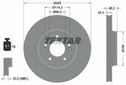 TEXTAR Disc frana TEXTAR 92333203