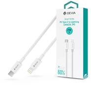 DEVIA ST378805 2m Type-C - Lightning 27W fehér adat- és töltőkábel (ST378805) - bestbyte