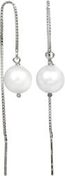 JwL Luxury Pearls Cercei lanț din argint cu perlă albă JL0204