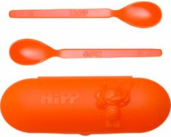 Hipp Spoons Set etetőkészlet utazásra Orange