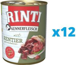 RINTI Kennerfleisch Reindeer conserve hrana umeda caini 12 x 800 g, cu ren