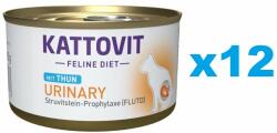 KATTOVIT Feline Diet Urinary Tuna hrana umeda dietetica pentru pisici cu afectiuni urinare, cu ton 12 x 85 g