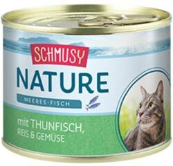 Schmusy Nature hrana umeda pisica 24x185 g ton si legume in aspic