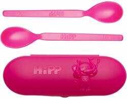 Hipp Spoons Set etetőkészlet utazásra Pink