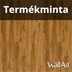 WallArt Termékminta: Gyors vinyl oldalfali burkolat (2 mm) - Rozsdabarna burkolólap WoodLook (Reclaimed Oak Rusty Brown - termékminta)