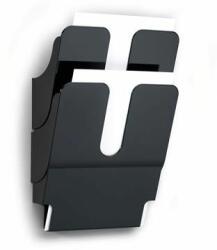 DURABLE Prospektustartó, fali, álló, A4, DURABLE "FLEXIPLUS 2", fekete (DB1709008060) - primatinta