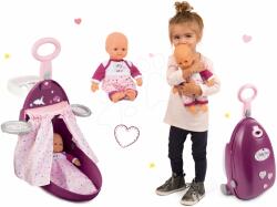 Smoby Set cărucior de înfăşat pentru păpuşă Baby Nurse Smoby pătuţ si păpuşă 32 cm (SM220346-1) Papusa