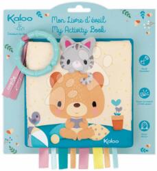 Kaloo Carte textilă ursuleț Choo at home Activity Book Kaloo cu cerc pentru cei mici de la 0 luni (K971801)