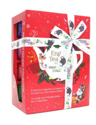 English Tea Shop Karácsonyi piros mikulás selyempiramis filteres bio teaválogatás