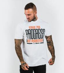 GymBeam Clothing GymBeam Progress White Póló - fehér (XXL) - GymBeam Clothing