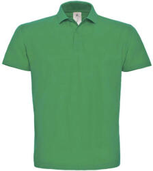 B and C Férfi galléros póló rövid ujjú B&C Piqué Polo Shirt - PUI10 - XS, Kelly zöld