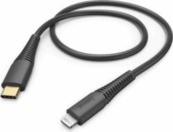 Hama USB-C apa - Lightning apa Adat- és töltőkábel 1.5m - Fekete (183308)
